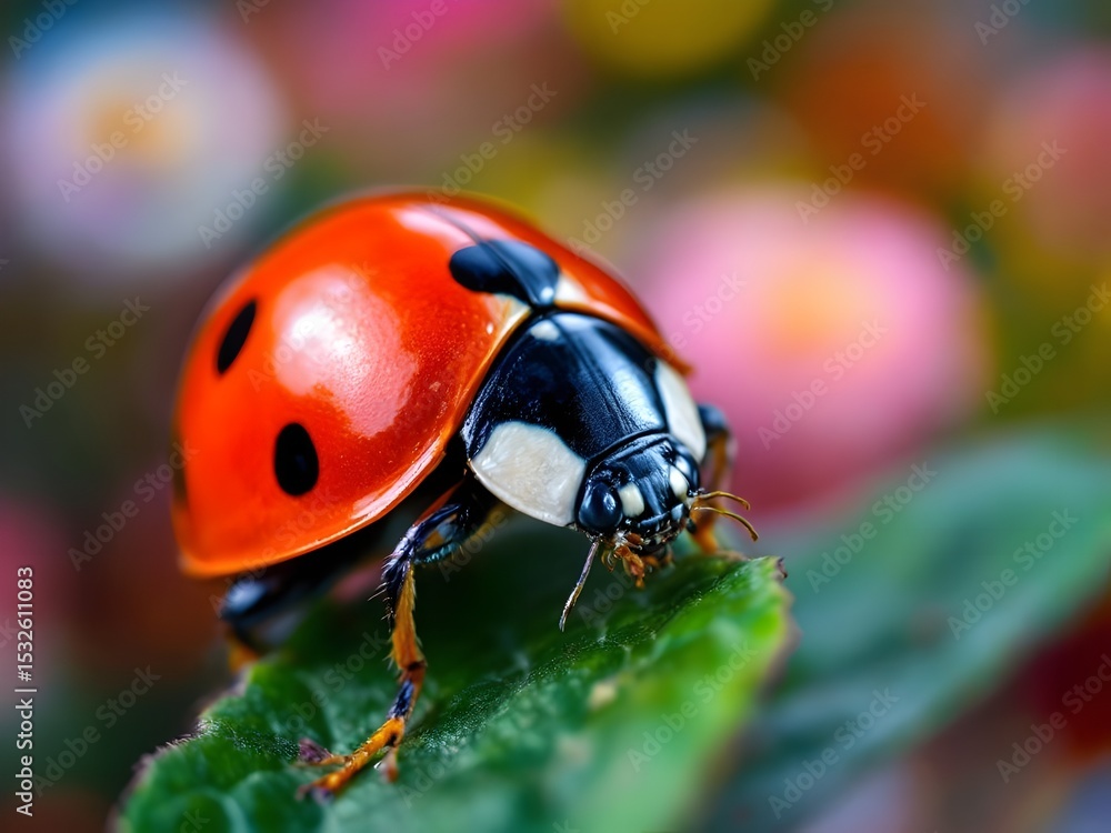 Fototapeta premium Macro photo of a ladybug