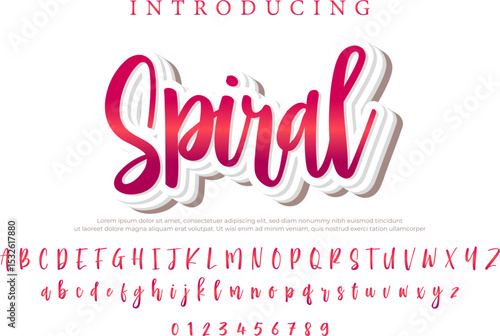 Spiral Font – Stylish Script Typeface with Bold Modern Brush Lettering