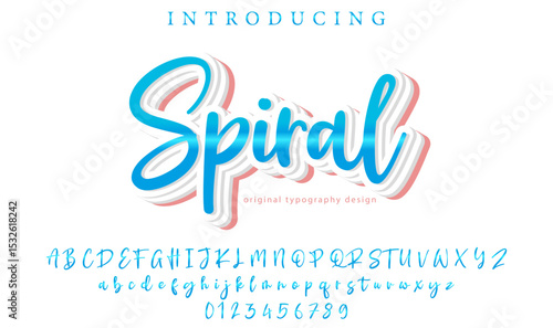 Spiral Font – Stylish Script Typeface with Bold Modern Brush Lettering