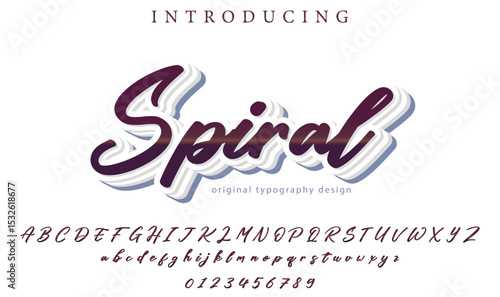 Spiral Font – Stylish Script Typeface with Bold Modern Brush Lettering