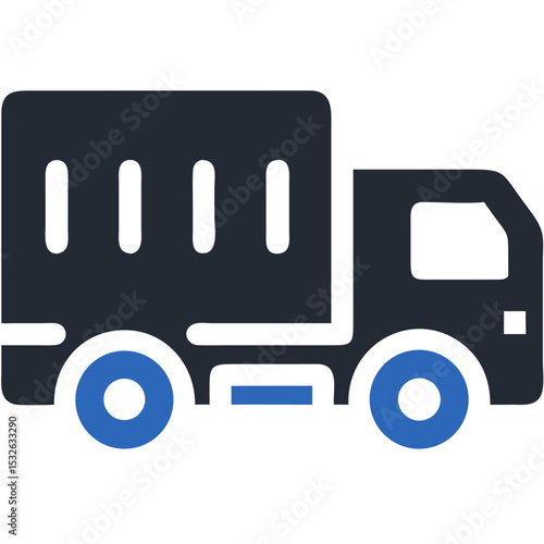 Refrigerated truck icon