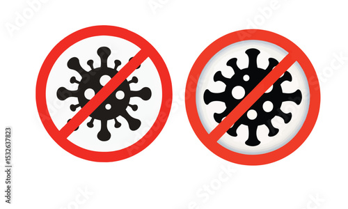 Coronavirus icon set