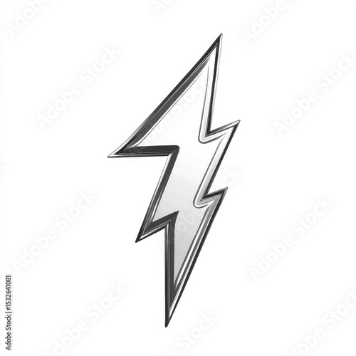 Lightning Bolt Icon: A simple yet striking metallic lightning bolt icon, symbolizing energy, speed, and impact, rendered with a sleek, modern design. Free Download Lightning Bolt Icon: A simple yet striking metallic lightning bolt icon, symbolizing energy, speed, and impact, rendered with a sleek, modern design. - GFXLoad