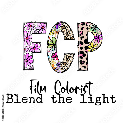 FCP Film Colorist Blend the Light Design with Flowers and Leopard Print