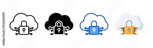 Security icon set bundle. Multi style icon collection perfect for websites, apps, and presentations. Simple vector icon collection