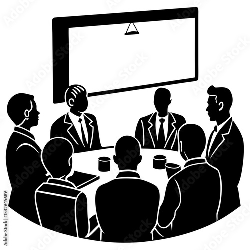 Wallpaper Mural Business meeting with projector screen
 Torontodigital.ca