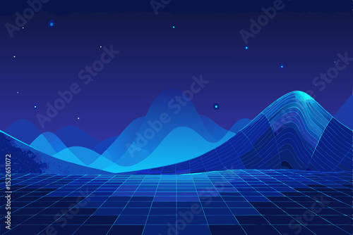 abstract background with stars