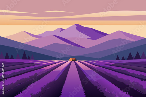 sunrise in mountains