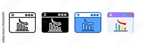 Crisis management icon set bundle. Multi style icon collection perfect for websites, apps, and presentations. Simple vector icon collection