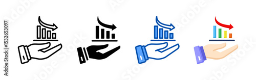 Loss icon set bundle. Multi style icon collection perfect for websites, apps, and presentations. Simple vector icon collection