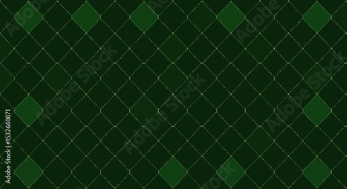 Elegant Emerald Green Diamond Pattern Background Texture