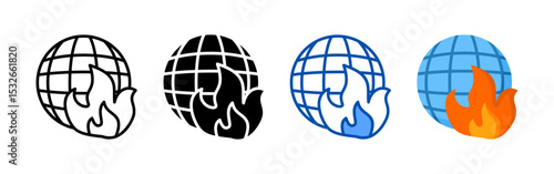 World icon set bundle. Multi style icon collection perfect for websites, apps, and presentations. Simple vector icon collection