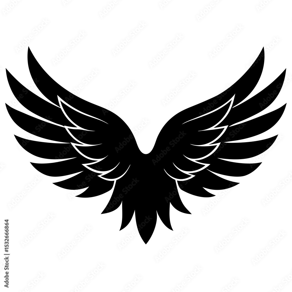 Obraz premium eagle with wings vector