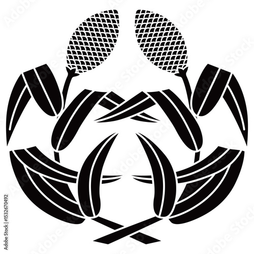 家紋です。抱き粟と言います。