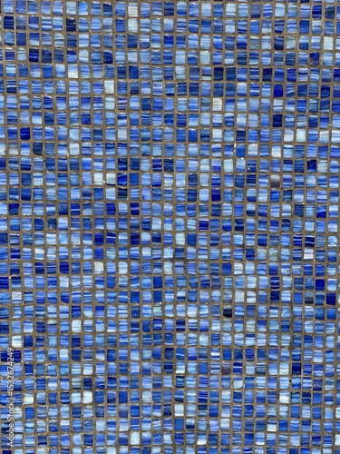 Background made of blue glass tiles