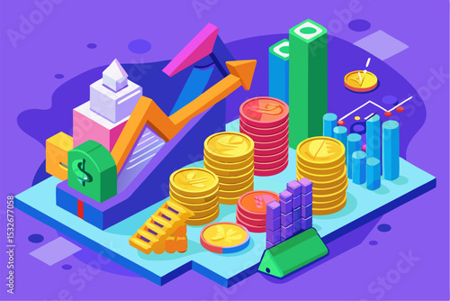 Underground Cable Repair by Utility Workers – Isometric Illustration