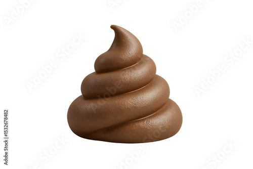 Brown, 3D poop emoji