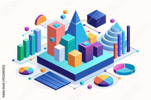 Underground Cable Repair by Utility Workers – Isometric Illustration