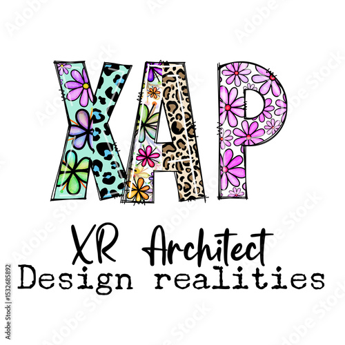 XAP XR Architect Design Realties  Floral Leopard Print Design