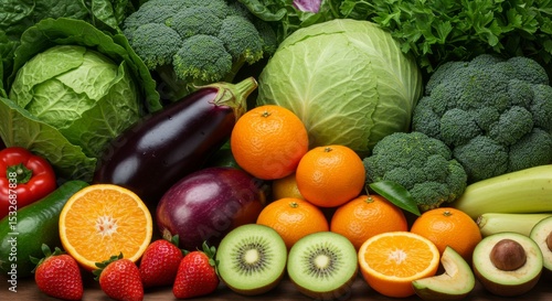 Wallpaper Mural Fresh colorful produce assortment Torontodigital.ca