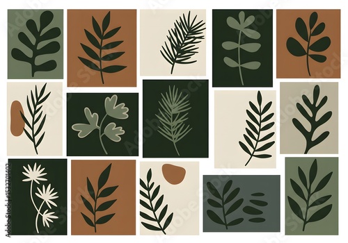 seamless pattern with leaves