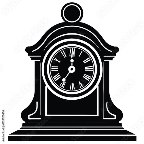 mantel clock vector