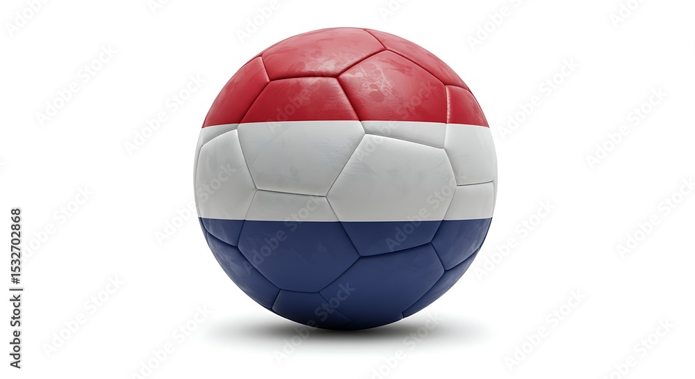 Fototapeta premium Netherlands Soccer Ball A Stunning Image of Dutch National Pride