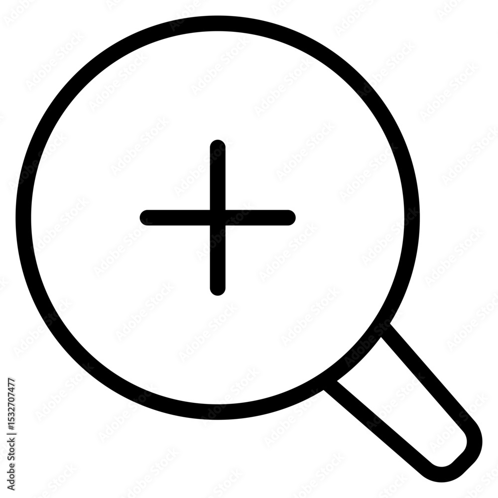 Zoom in icon vector illustration Zoom in icon vector illustration