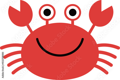 カニのイラスト・かわいい・コミカル・海の生き物