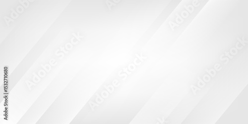 Diagonal grey gradient lines background. Abstract silver stripes wallpaper. Abstract gray tech backdrop. Oblique gris texture for graphic design, poster, banner, flyer, brochure, presentation. Vector