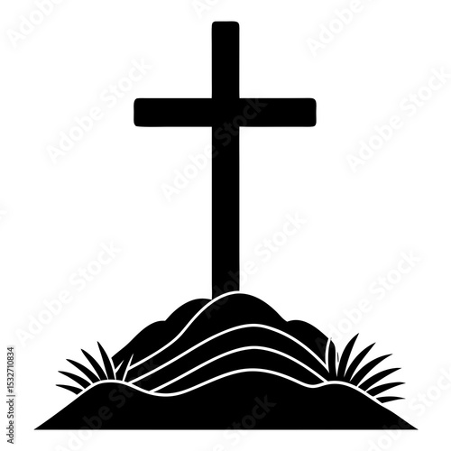 Cross on hill