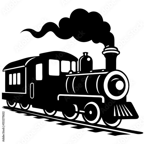 Train with smoke