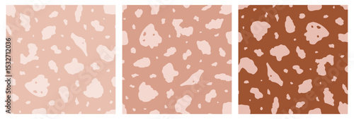 Seamless pattern of vitiligo skin disease. World vitiligo day June 25. Diversity body positive concept. Hand drawn vector illustration