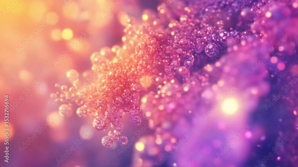 Shimmering fractal of delicate glowing spheres Shimmering fractal of delicate glowing spheres