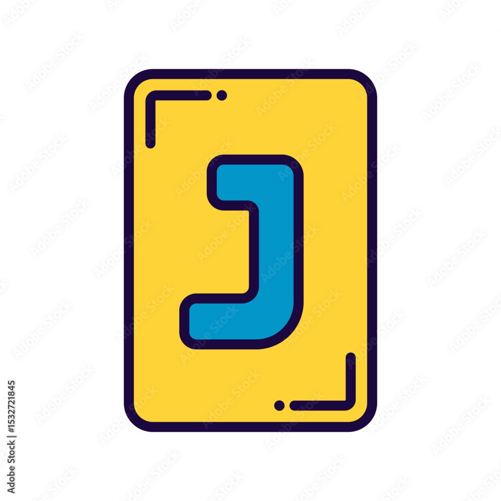 Cute Playing Card Icon Cute Playing Card Icon