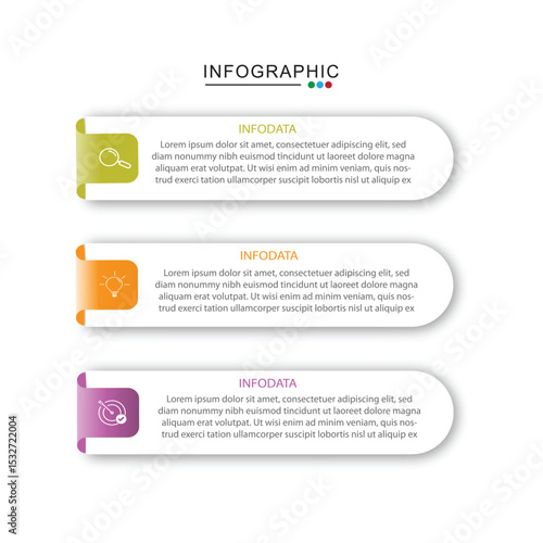 Timeline infographic template. 3 Step timeline journey, infographics design template. presentation graph. Business concept with 3 options, vector illustration.