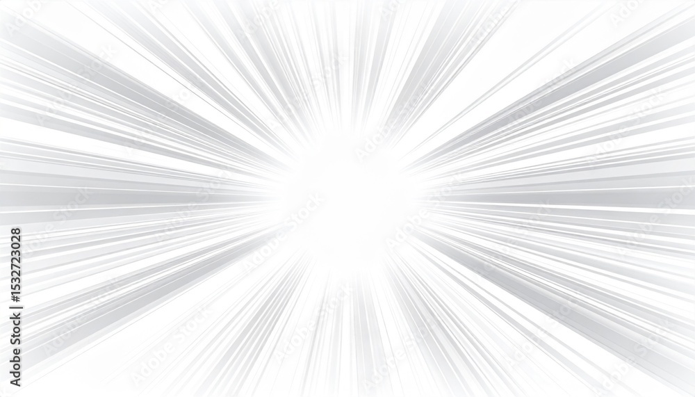 Fototapeta premium Abstract White And Grey Speed Light Rays Burst