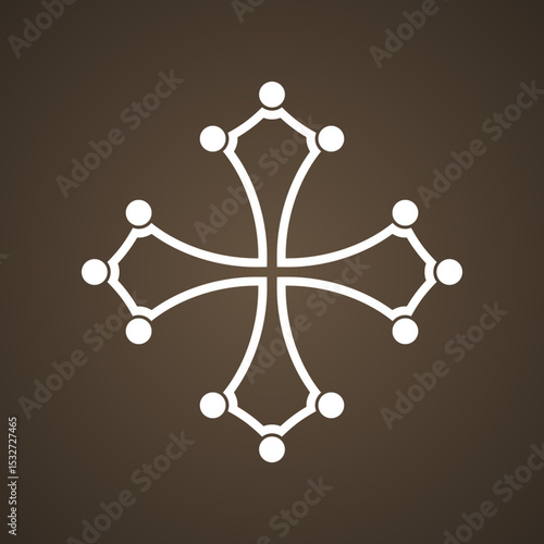 Cross - symbol from the flag of Pisa