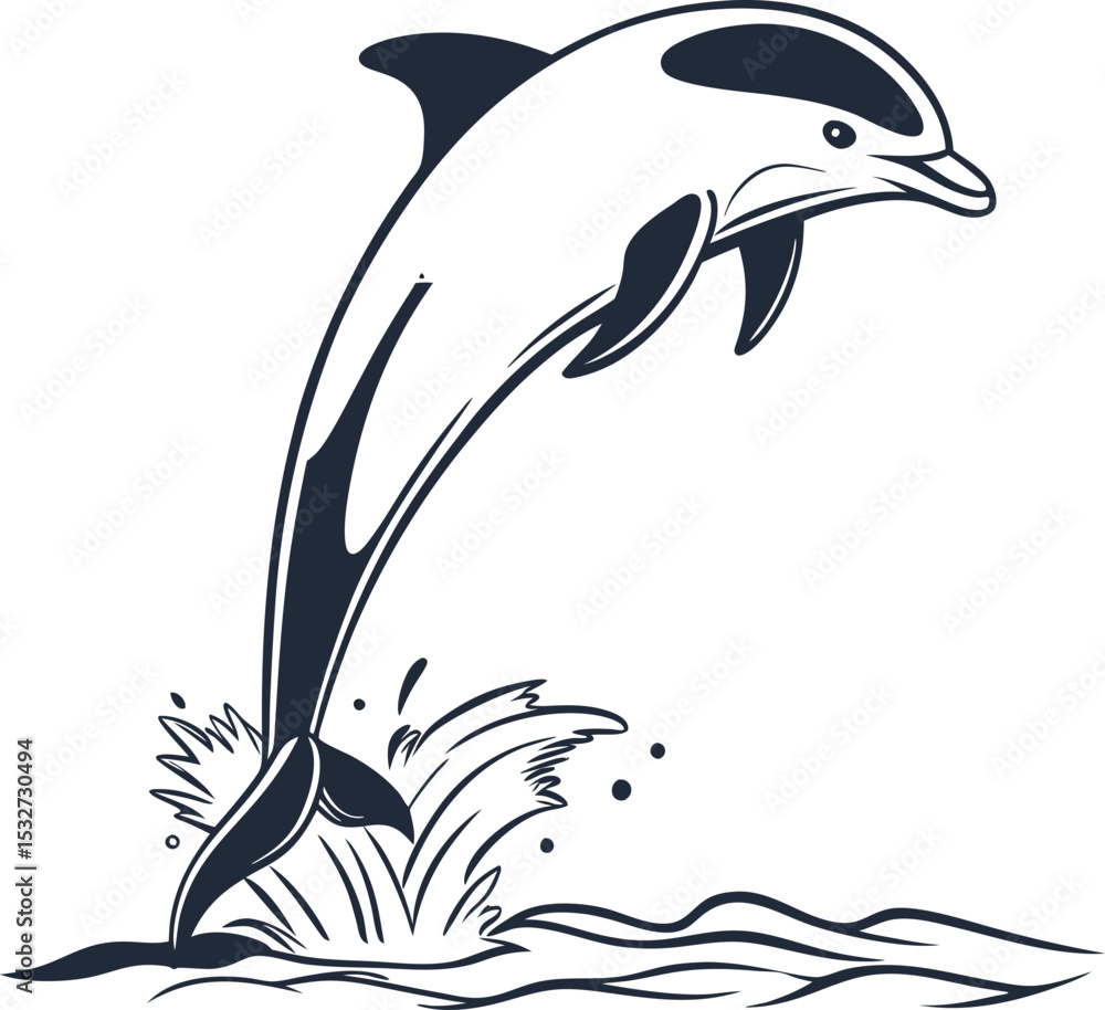 Naklejka premium Dolphin 6