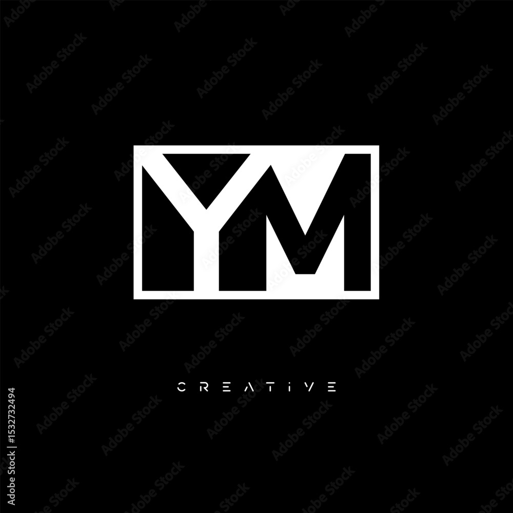 YM Negative Space Logo – Minimalist Black & White Monogram for Creative Branding, Fashion, Identity & Modern Logo Design YM Negative Space Logo – Minimalist Black & White Monogram for Creative Branding, Fashion, Identity & Modern Logo Design