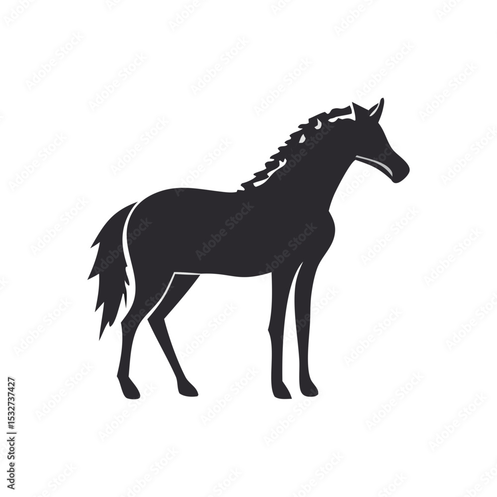 horse silhouette vector illustration horse silhouette vector illustration