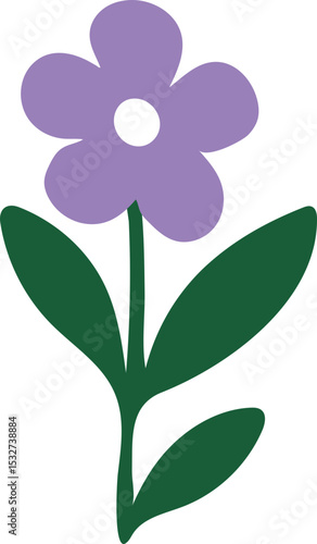 Elemento flores e folhas estilo orgânico
