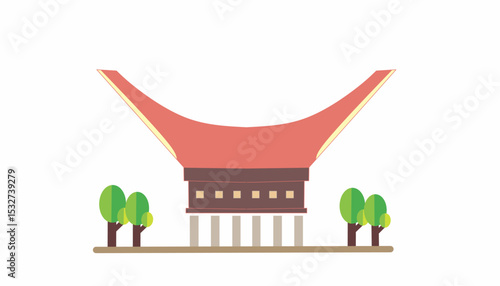 Tongkonan traditional house from tana toraja, indonesia.