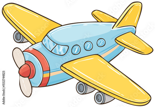 Cartoon Propeller Plane