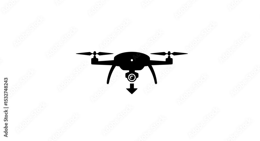 A black and white image of a drone A black and white image of a drone