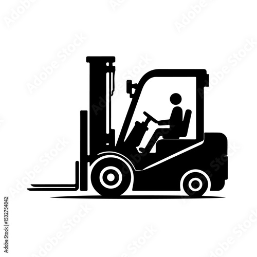 forklift silhouette