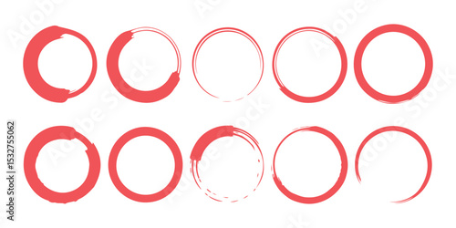 Red Circle logo and symbols Vectors, Drawn Circles Stock Vectors, Clipart and Illustrations
