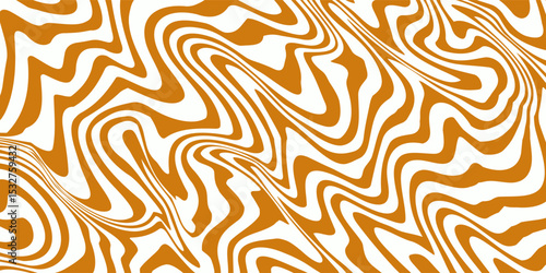 Vector Seamless Pattern with Flowing Salted Caramel. Abstract Sweet Texture.