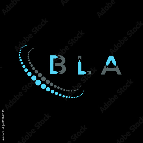 BLA letter logo creative design. BLA unique design.