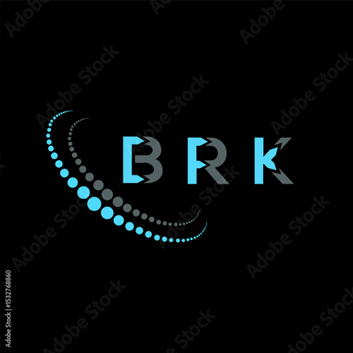 BRK letter logo abstract design. BRK unique design. BRK.